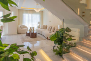 Reeption area at Stone Residence